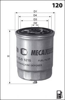 Паливний фільтр MECAFILTER ELG5306
