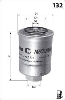 Паливний фільтр MECAFILTER ELG5395