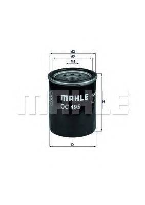 Масляний фільтр MAHLE ORIGINAL OC 495